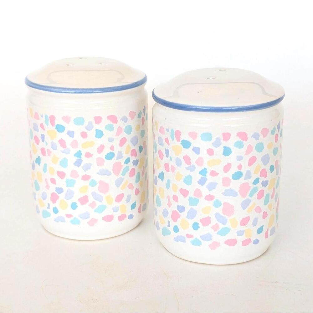 1980s Vintage JC Penney Ceramic Salt and Pepper Shaker Set
